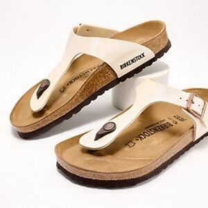 Birkenstock Gizeh white sandals 38